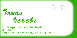 tamas verebi business card